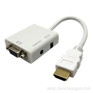 Converter, HDMI to VGA Video and Audio